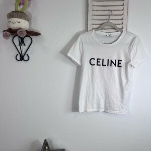CELINE TEE SHIRT WHITE SMALL